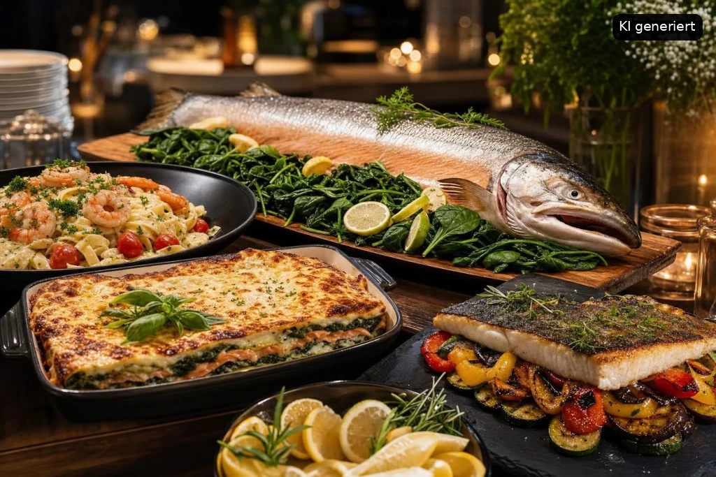 Catering Lachs Buffet Fischplatte Event