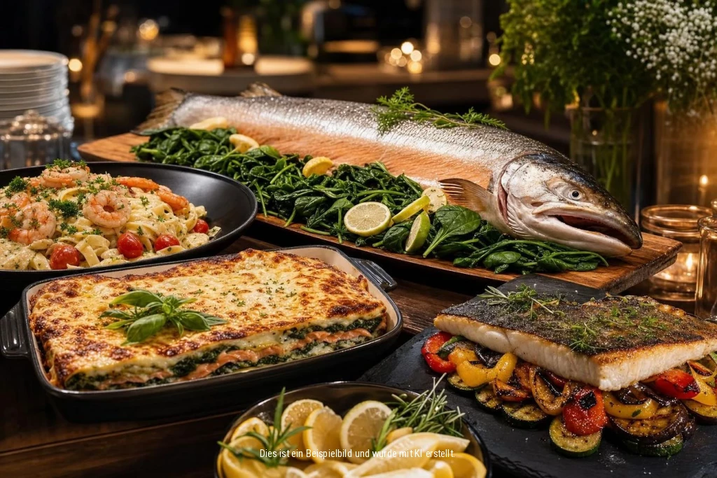 Catering Lachs Buffet Fischplatte Event