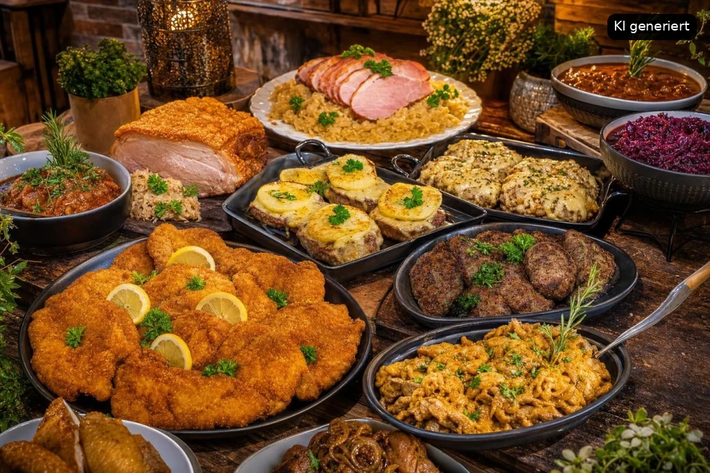 Deutsches Buffet Schnitzel Catering