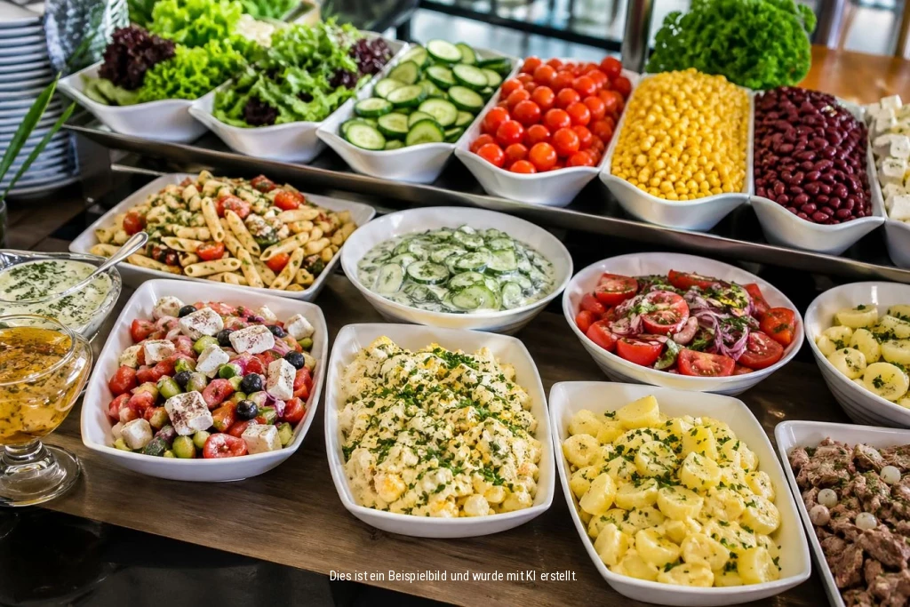 Frische Salate Catering Buffet