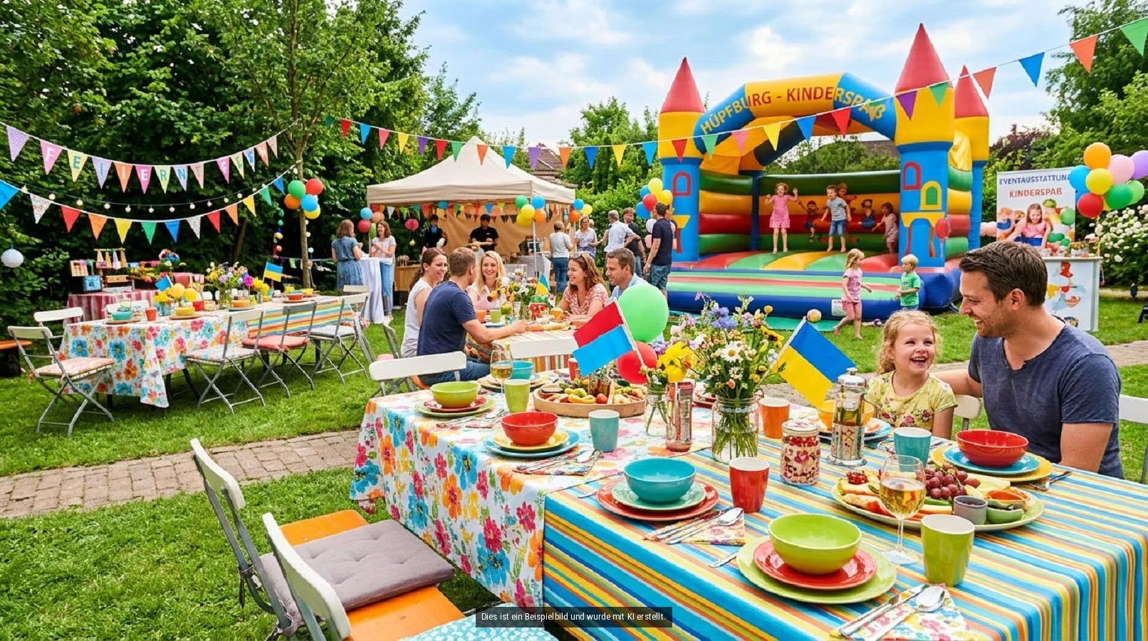 Kinderfest Huepfburg Event Catering